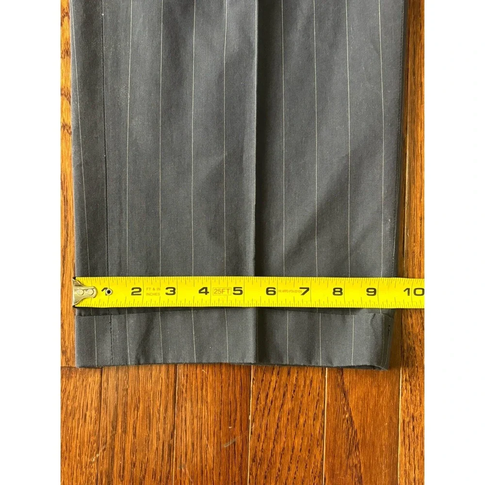 Polo Ralph Lauren Mens 38x31 Pinstripe Pleated Dress Pants Navy Blue‎ Straight